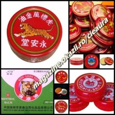 ALIFIE CREMA CHINEZEASCA MENTOLATA ORIGINALA RACEALA GRIPA DURERI REUMATISM INSOLATII INTEPATURI INSECTE BALSAM CHINEZESC MENTOL TIGRE BALM foto