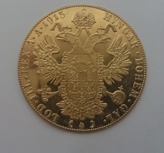 moneda de aur Franz Josef mare -4 ducati 1915-13,9636 grame foto