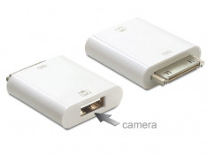 Adaptor IPhone / IPad 30 pini T la USB A M, Delock 65390 foto