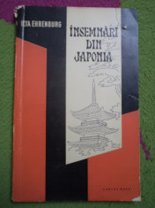 INSEMNARI DIN JAPONIA ILYA EHRENBURG editura cartea rusa carte ilustrata foto foto