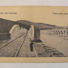 CY - Ilustrata Pucioasa "Podul peste Ialomita", circulata 1921