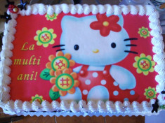 Vafe tort cu Hello Kitty foto