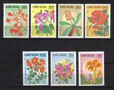 = . GUINEA BISSAU FLORA MI. 724-730 MNH foto