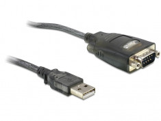 Cablu convertor USB la Serial RS232, FTDI, Delock 61364 foto