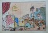 Caricatura de Rascu Gelu , pictor din Campulung Moldovenesc , Bucovina, Scene gen, Acuarela, Impresionism