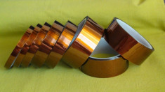 Kapton Tape 13mm Banda izolatoare termic, autoadeziva, BGA reballing 33m lungime foto