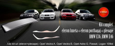 Kit complet eleron portbagaj, eleron luneta si pleoape BMW E36, E39 foto