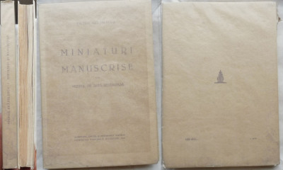 Bratulescu, Miniaturi si manuscrise, 1939, editia 1 cu 71 cromolitografii foto