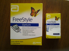 Aparat Freestyle Optium Xceed + teste + ace glucometru foto