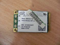 2.Placa De Retea Wireless Mini PCIe Intel 4965AGN 2.4GHz Si 5 GHz 802.11 ABG Draft N 300Mbps foto