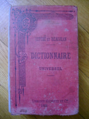 Littre et Beaujean - Dictionnaire Universel Hachette 1906 Paris Dictionar Universal bibliofilie foto