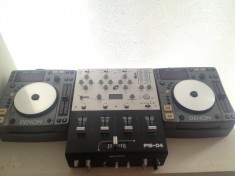 Kit complet DJ 2* Playere DENON DN S100, 1* Mixer GEMINI PS-04, 1* Casti PIONEER SE-M280 foto