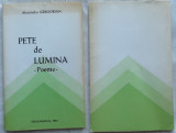 Alexandru Gregorian , Pete de Lumina , Poeme , Salamanca , 1980 , autograf, Alta editura