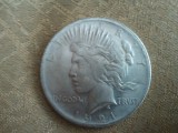 America 1 dollar 1921, 20 grame, moneda turistica, imitatie, 50 roni, cereti informatii pe forum inainte sa o cumparati, America de Nord