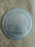 America 1 dollar 1796, 27 grame, moneda turistica, imitatie, 50 roni, cereti informatii pe forum inainte sa o cumparati, America de Nord