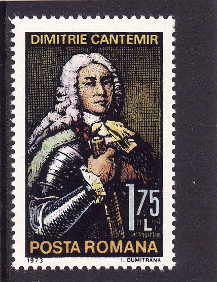 Romania 1973 Aniversari IV- D. Cantemir serie completa neuzata