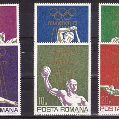 Romania 1972 J.O. Munchen serie completa neuzata