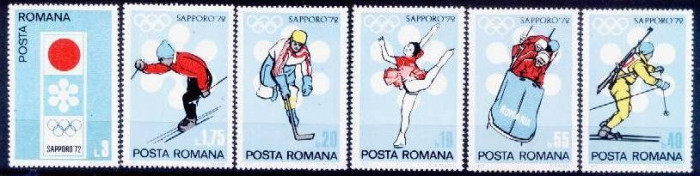 Romania 1972 Grenoble serie completa neuzata