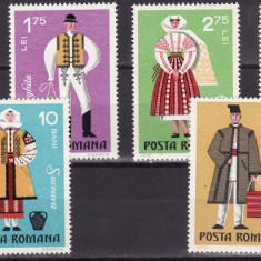Romania 1973 Costume nationale ,cat.nr.2745-50,serie completa neuzata