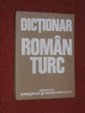 DICTIONAR ROMAN - TURC foto