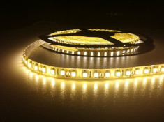 Banda led 600 smd 3528 /rola rezistenta la apa alb cald 73 lei/rola 5metri foto