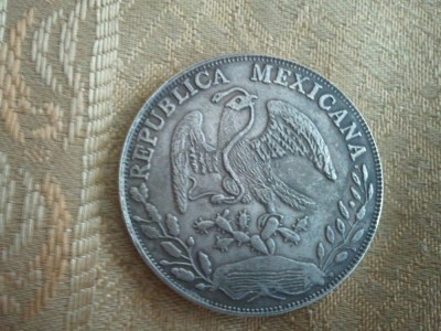 Mexic 1882, 20 grame, moneda turistica, imitatie, 50 roni, cereti informatii pe forum inainte sa o cumparati foto