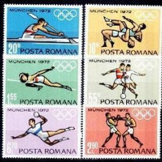 Romania 1972 Preolimpiada Munchen serie completa neuzata