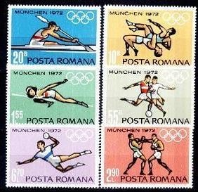Romania 1972 Preolimpiada Munchen serie completa neuzata