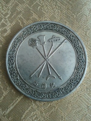 Asia, 20 grame, moneda turistica, imitatie, 50 roni, cereti informatii pe forum inainte sa o cumparati foto
