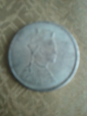 Asia, 11 grame, moneda turistica, imitatie, 50 roni, cereti informatii pe forum inainte sa o cumparati foto