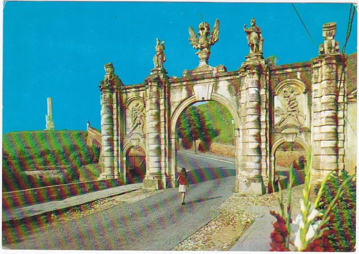 CP circulata 1977,Alba Iulia,cetatea,poarta nr 1 CP circulata 1977,Alba Iulia,cetatea,poarta nr 1