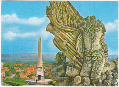 CP necirculata,Alba Iulia,cetatea,monument,poatra 3-detaliu foto