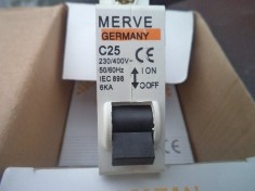 Disjunctor Sigurante automate 25A Merve Germania foto