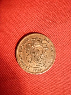 Moneda 2 Centi 1835 ,Belgia , bronz, cal.F.Buna foto