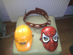 SET JUCARII-MASCA SPIDERMAN, CUREA UNELTE SI CASCA PROTECTIE foto