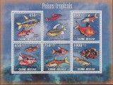 GUINEA BISSAU 2009 FAUNA MARINA,PESTI / MICHEL CATALOG 4468-4472