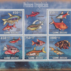 GUINEA BISSAU 2009 FAUNA MARINA,PESTI / MICHEL CATALOG 4468-4472