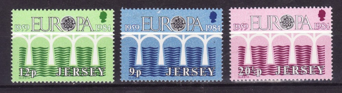 Jersey 1984 - Yv.no.314-6 neuzata,serie completa,europa-cept(z)