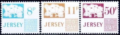 C5031 - Jersey 1975 - Taxe Yv.no.18-20 neuzata,serie completa foto