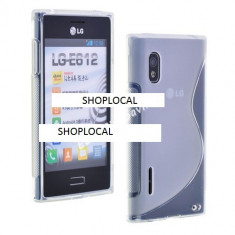 HUSA LG OPTIMUS L5 E610 E612 silicon transparenta s line tpu + folie **LIVRARE GRATUITA !! foto