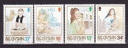 Man 1989 - Yv.no.420-3 serie completa,neuzata