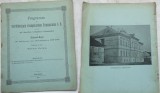 Hellzig , Programul Liceului protestant de 4 clase , Sibiu , 1895 , Hermannstadt