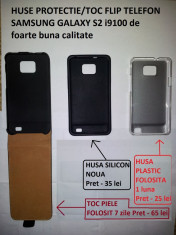 HUSA SILICON GEL negru FIN NOUA SAMSUNG GALAXY S2 i9100 foto