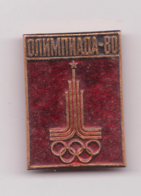 Insigna sportiva URSS - Olimpiada 1980 foto