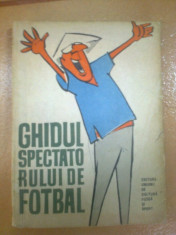 ghidul spectatorului de fotbal petre gatu fan sport hobby 1963 RPR desene matty foto