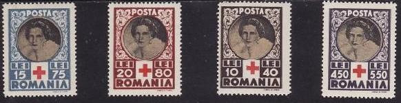 Romania 1945 - Crucea Rosie,serie completa,neuzata