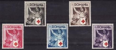 Romania 1941 - Crucea Rosie,serie completa,neuzata foto