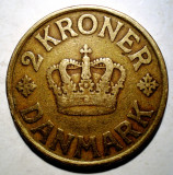 F.589 DANEMARCA CHRISTIAN X 2 KRONER 1925