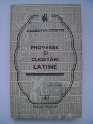 Proverbe si cugetari latine, Cogito, 1976 foto