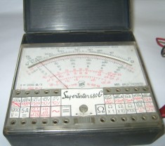 Multimetru analog/ aparat de masura SuperTester 680G Italy foto
